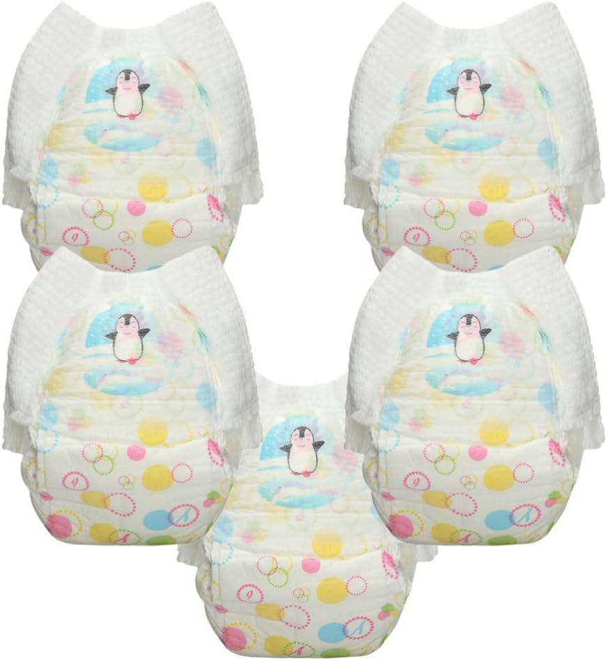 251103210352771_1 Healifty Diaper 5PCS Swim Diapers Disposable Little Swimmers Baby Diapers Swimming Pool Water Nappy Pants for Baby - Size XXL Swimming Trunks - Image 1
